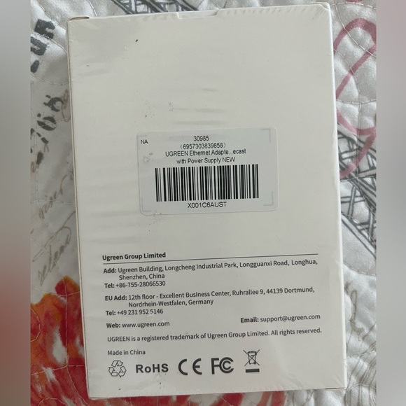 GENUINE UGREEN USB 3.0 TO RJ45 ETHERNET NETWORK INTERNET ADAPTER - Picture 2 of 2